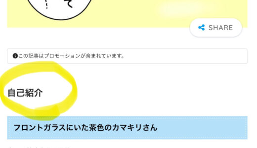 ブログ冒頭で謎に表示されていた「自己紹介」の文字をやっと消すことができました